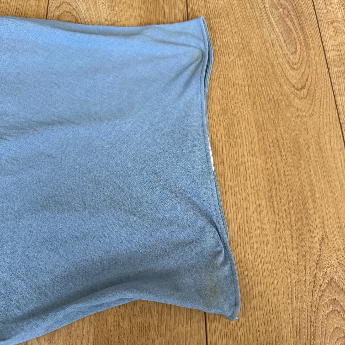 Powder blue linen midi skirt - Size XS