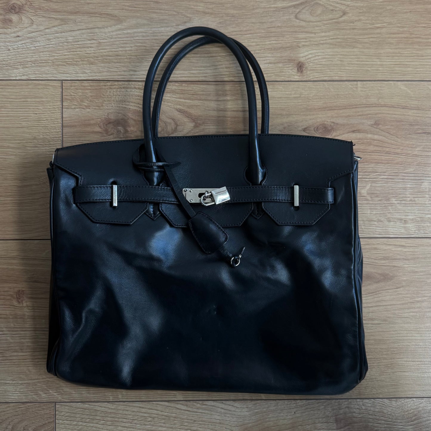Black firkin bag - One Size