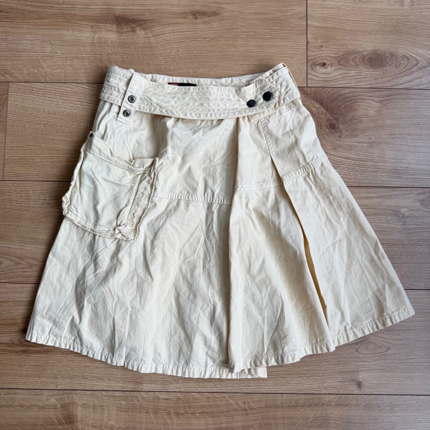 Diesel butter yellow cargo skirt - Size S + M/L