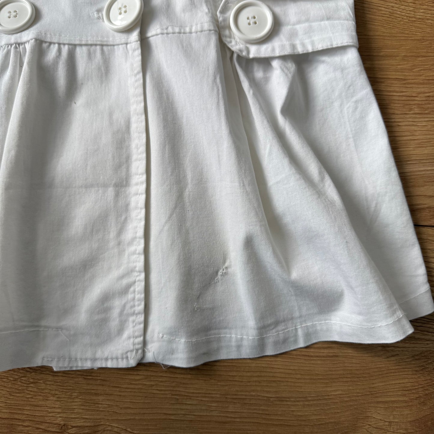 White short sleeve peacoat - Size S