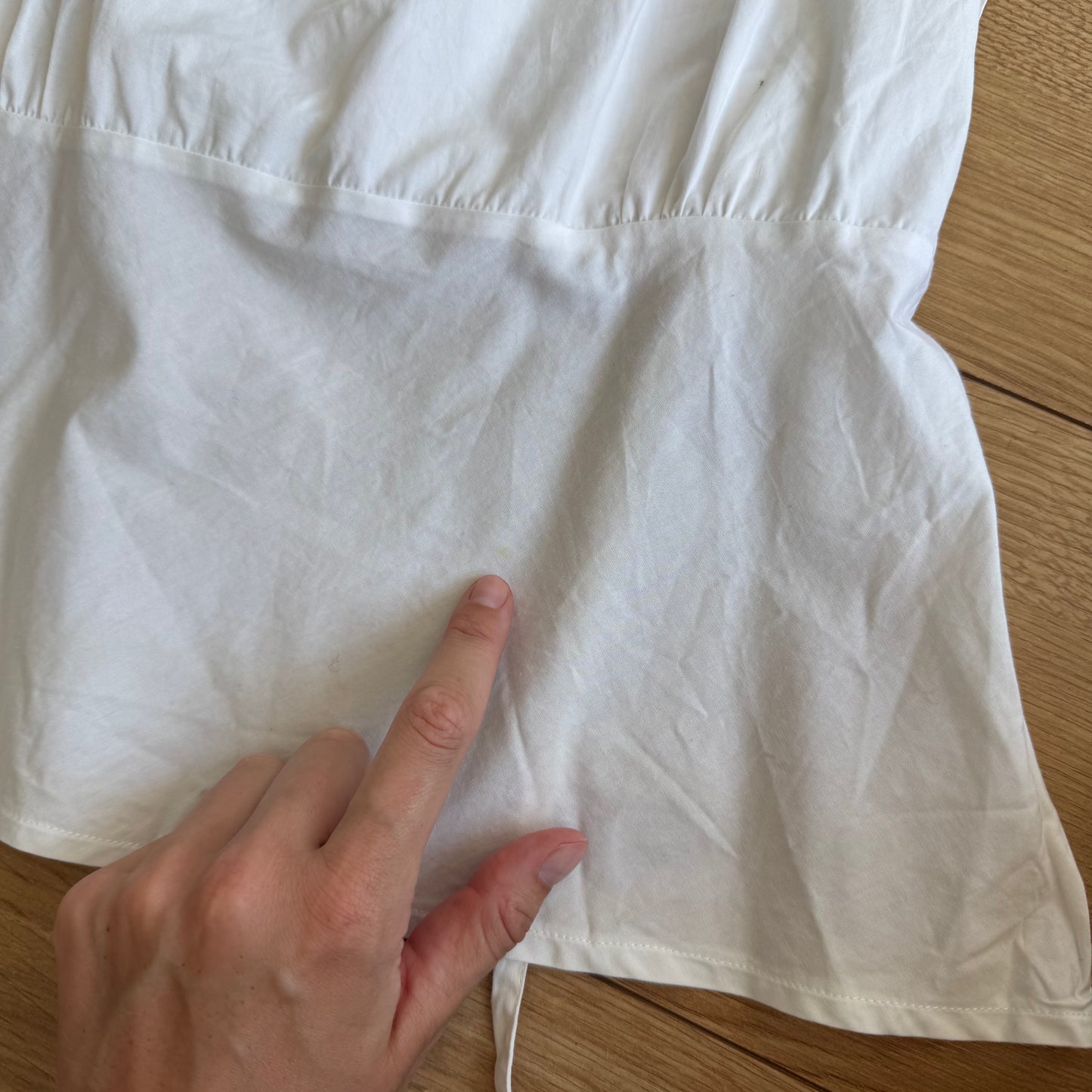 White backless milkmaid top - Size S/M