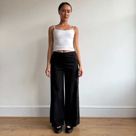 Black Cop Copine popper trousers - Size S