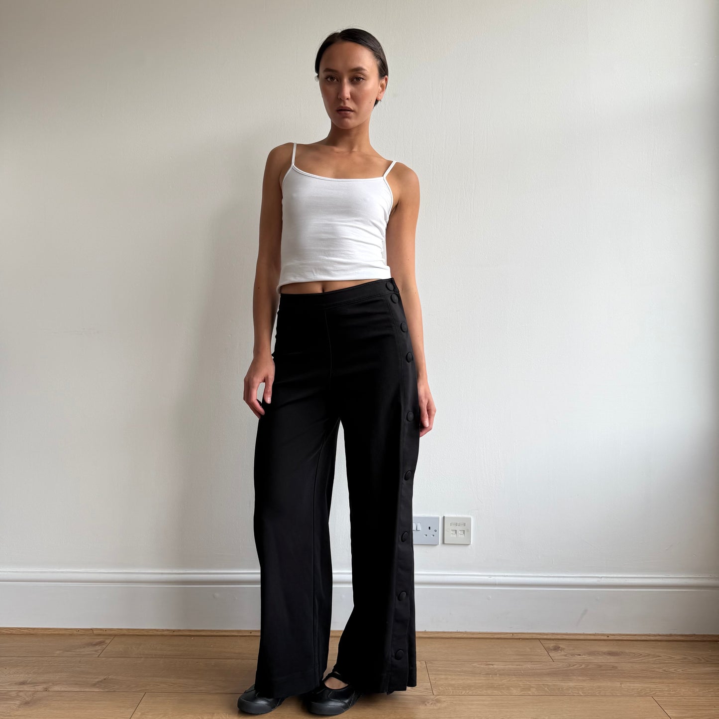 Black Cop Copine popper trousers - Size S