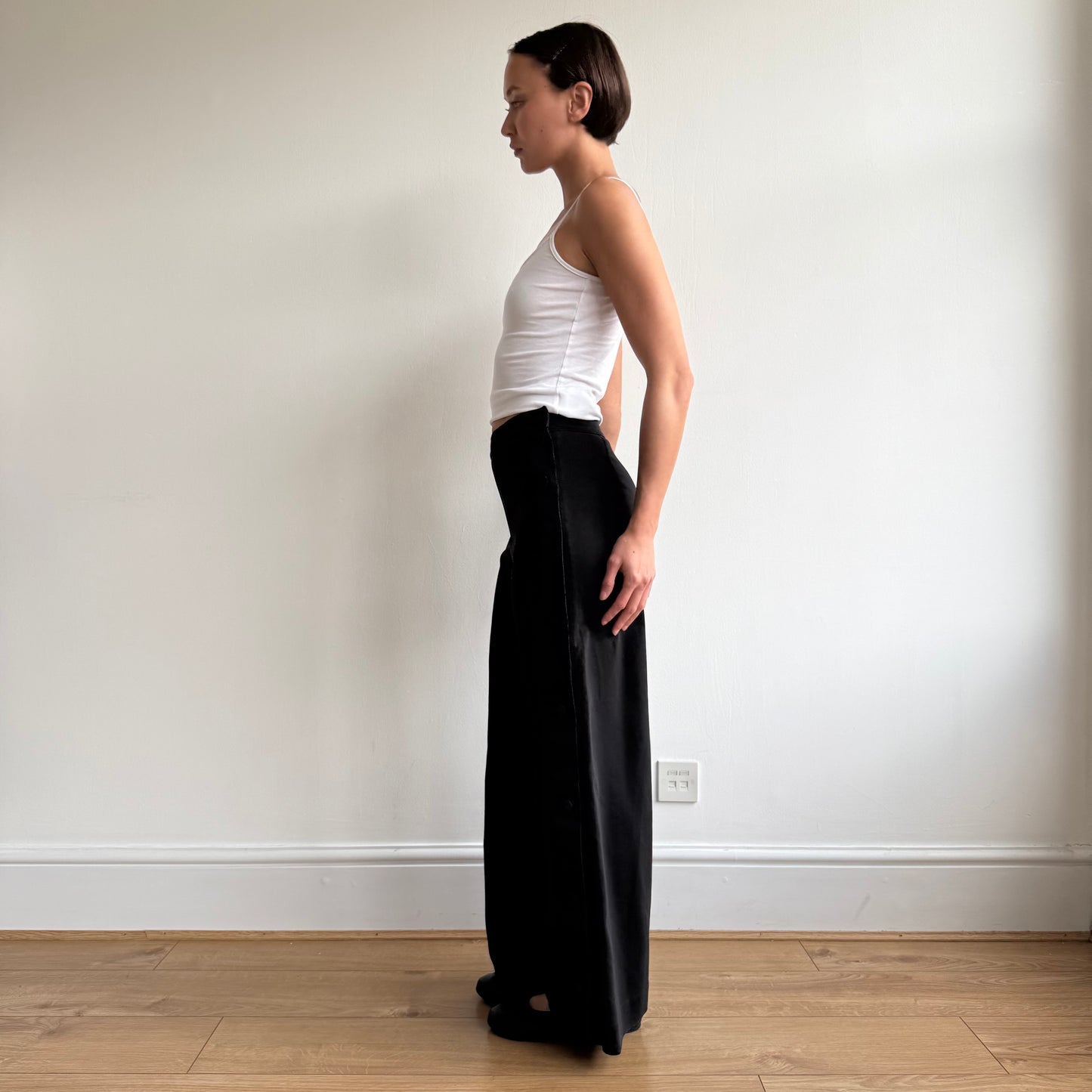 Black Cop Copine popper trousers - Size S