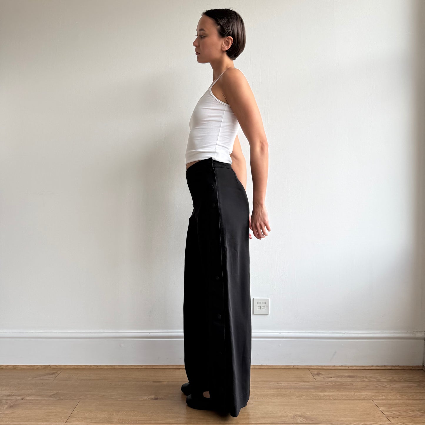 Black Cop Copine popper trousers - Size S