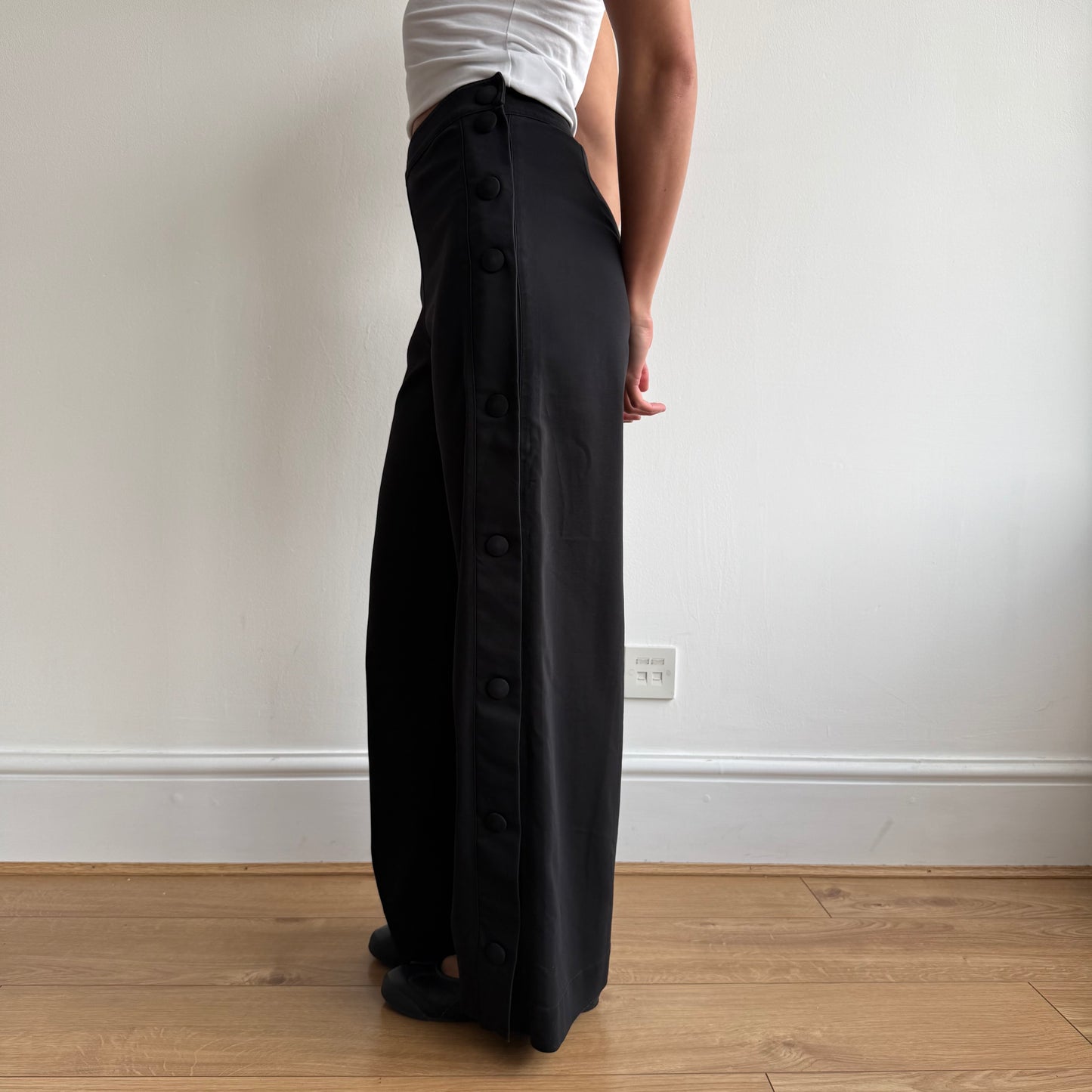 Black Cop Copine popper trousers - Size S