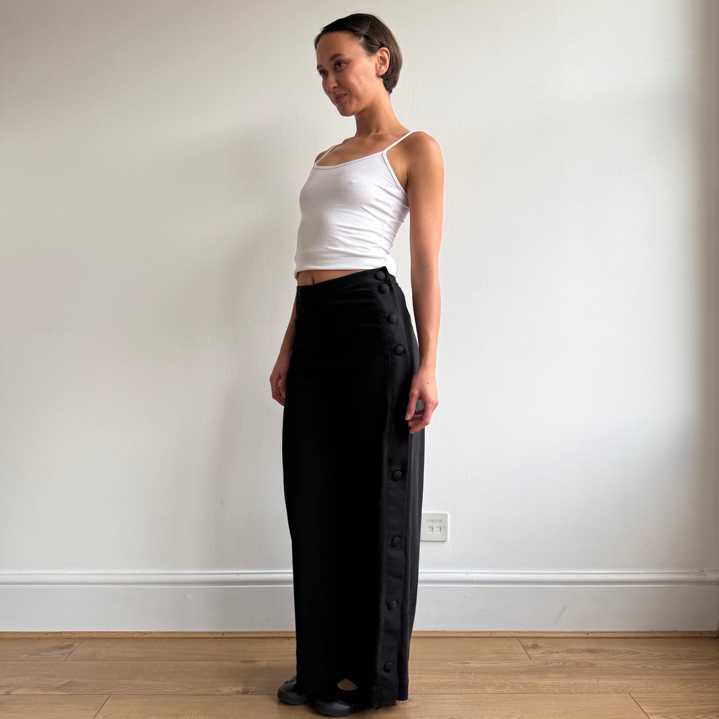 Black Cop Copine popper trousers - Size S