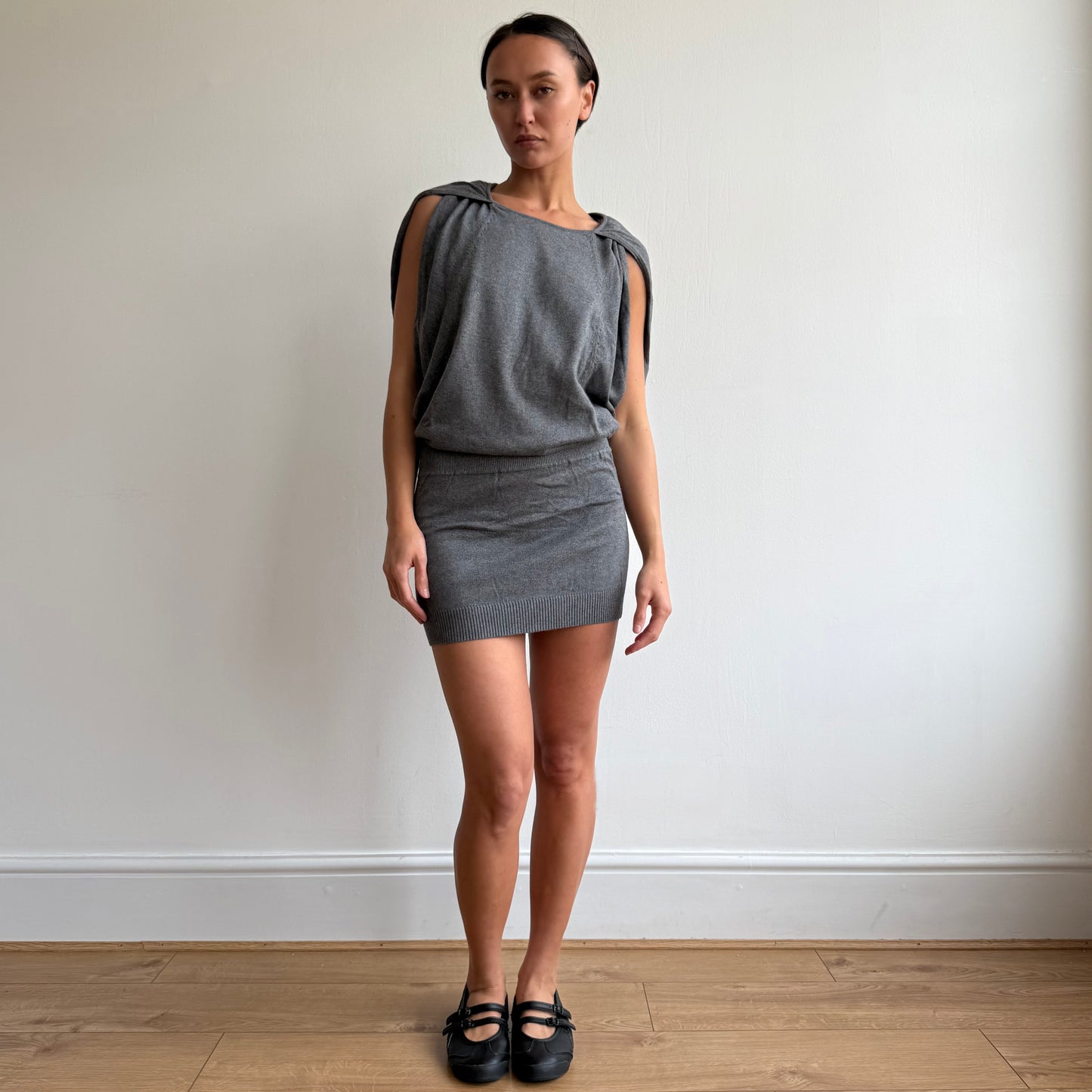 Grey knit Miss Sixty dress - Size S