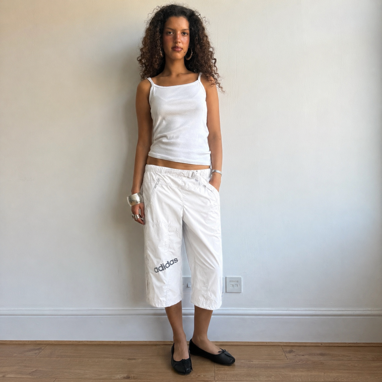 Off white Adidas belt capris - Size M