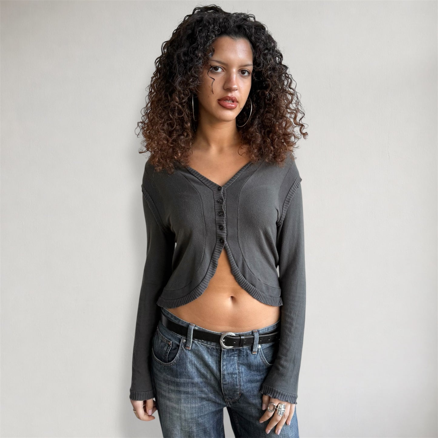 Cop Copine grey cardi - Size M