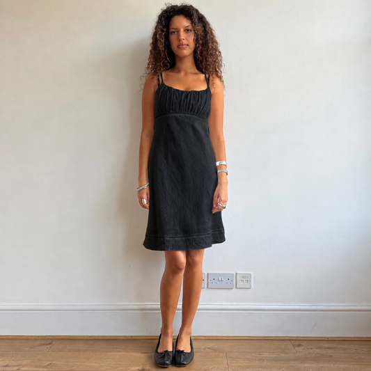 Black milkmaid dress - Size M