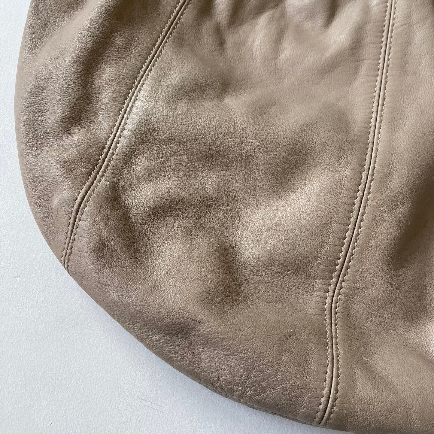 Leather hobo bag