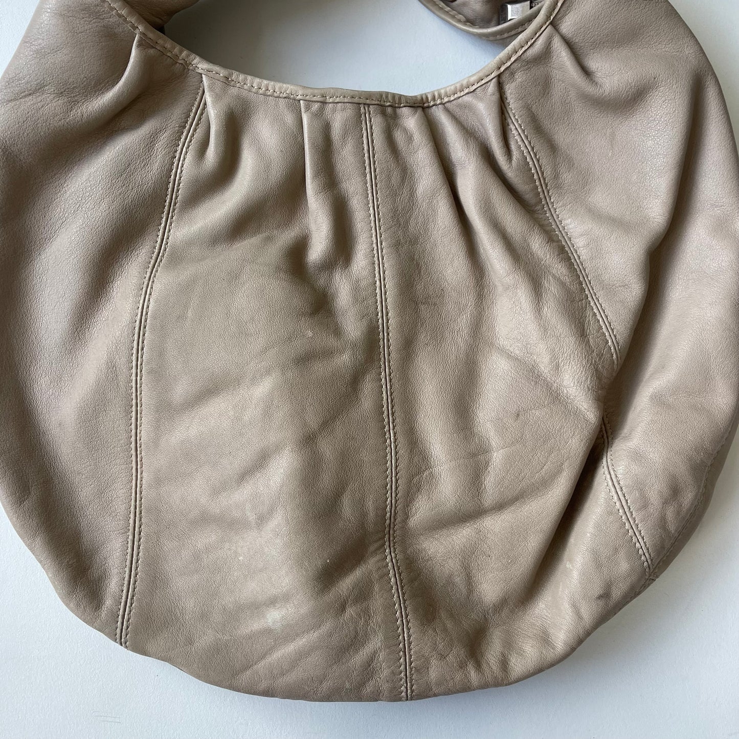 Leather hobo bag