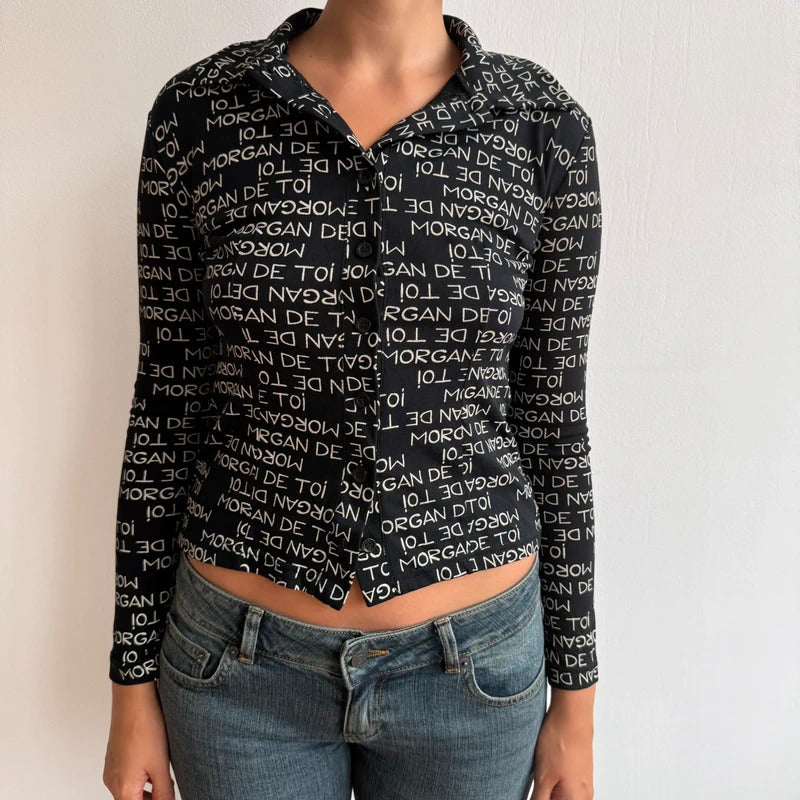 Morgan de toi monogram shirt - Size S