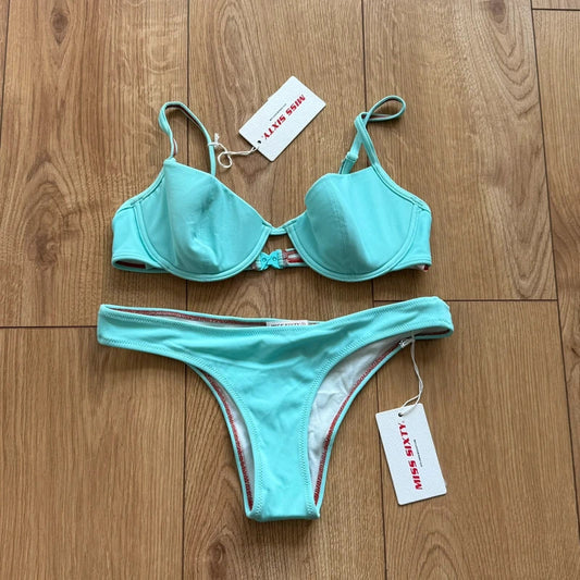 BNWT Miss Sixty turquoise Bikini - Size S