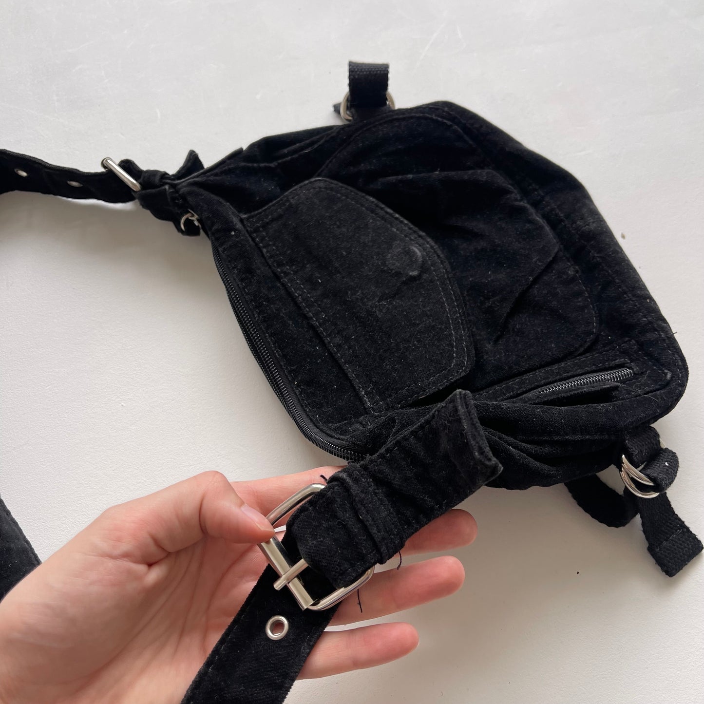 Black buckle bag - OS