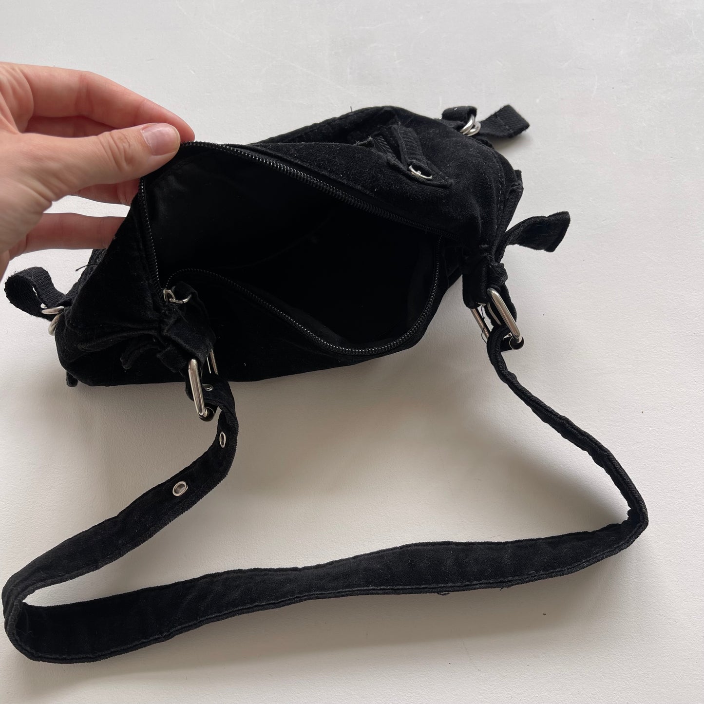 Black buckle bag - OS