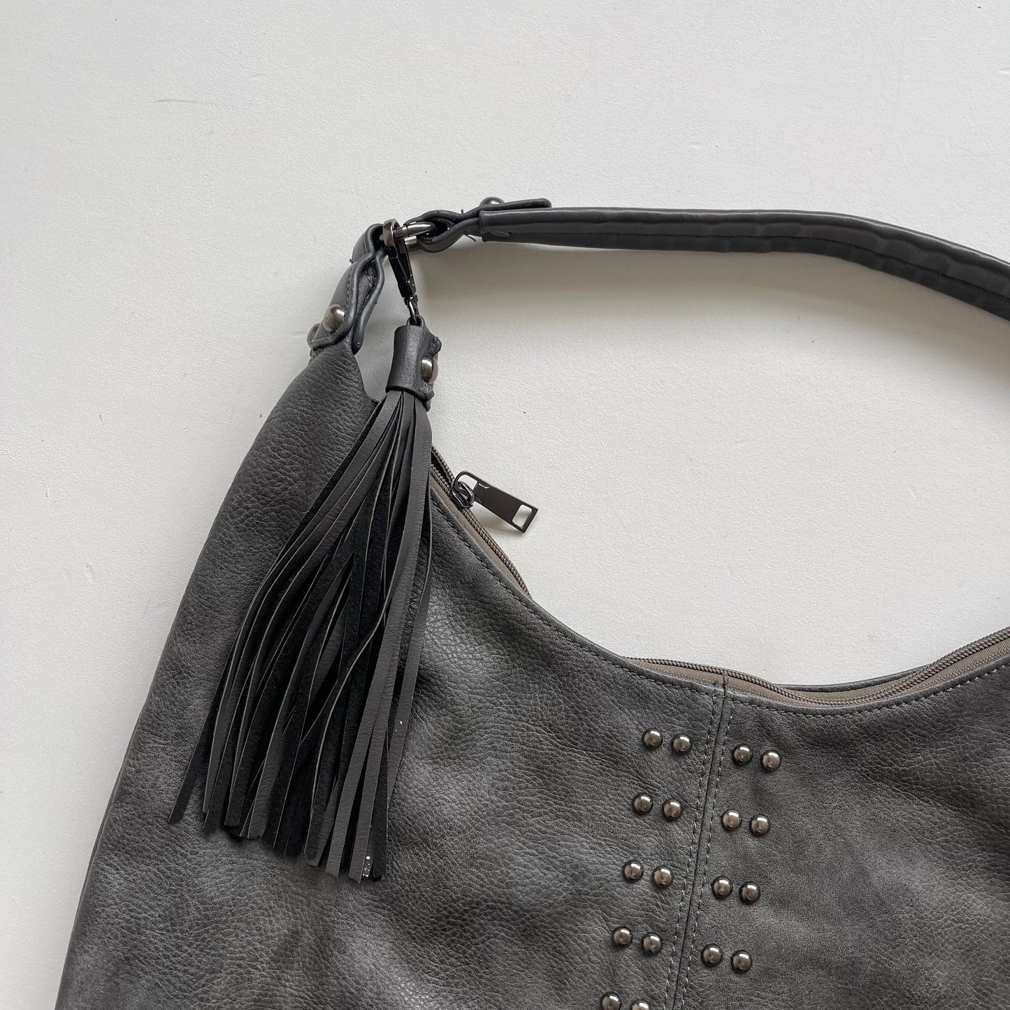 Studded grey bag - OS