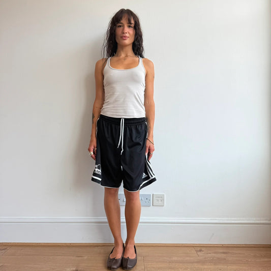 Black sporty adidas basketball shorts - Size S-M
